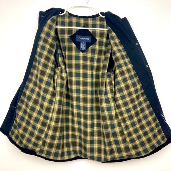 LONDON FOG Hooded Button Up Cotton Jacket Coat - Size SP - Picture 4 of 12